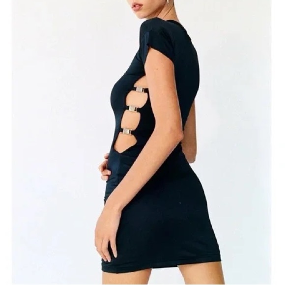 With Jean Lovers Dress – Black XS - Picture 2 of 4